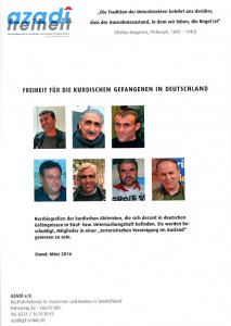 Faltblatt: Freiheit für die kurdischen politischen Gefangenen